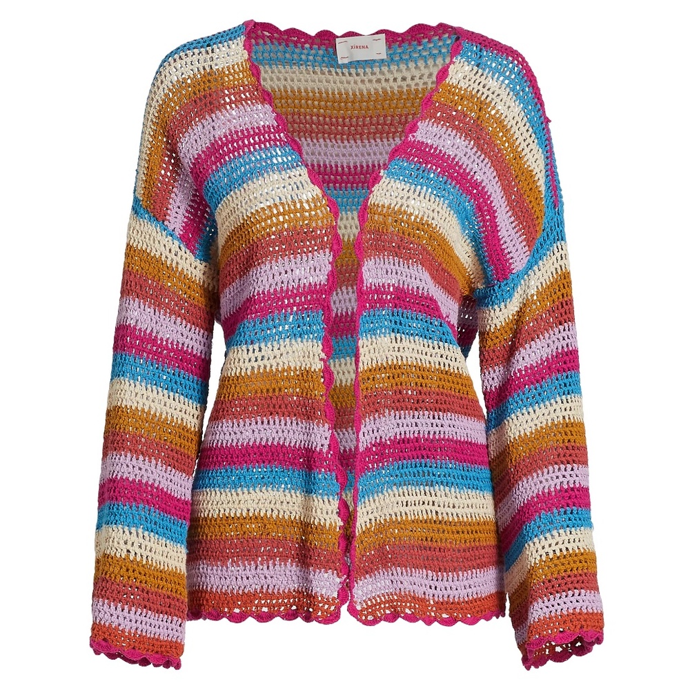 XIRENA - Carsyn Crocheted Cotton Cardigan | Color: Dreamstate | Size XS | NWT